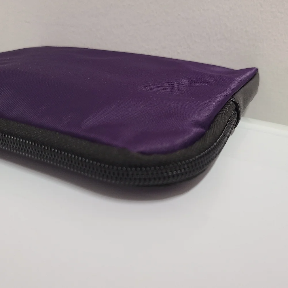 Tumi x Delta International Business One Purple Zippered Travel Accessory Pouch